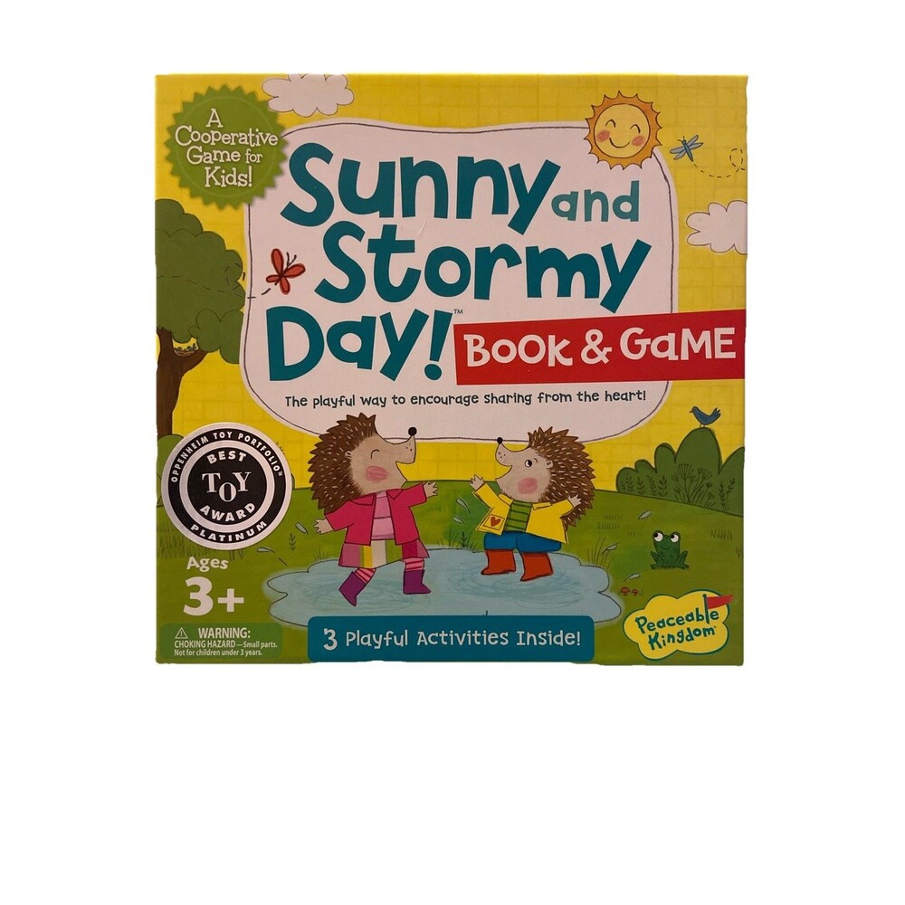 Sunny and Stormy Day Book and Game, Cooperative Sharing  Emotional Learning Fun